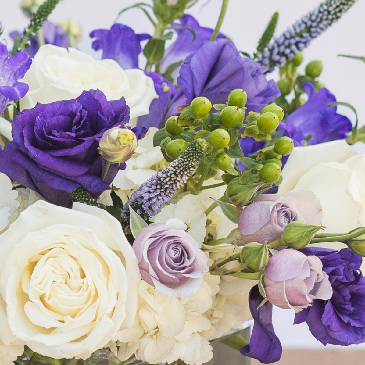Designer's Choice Arrangement - Purple and White