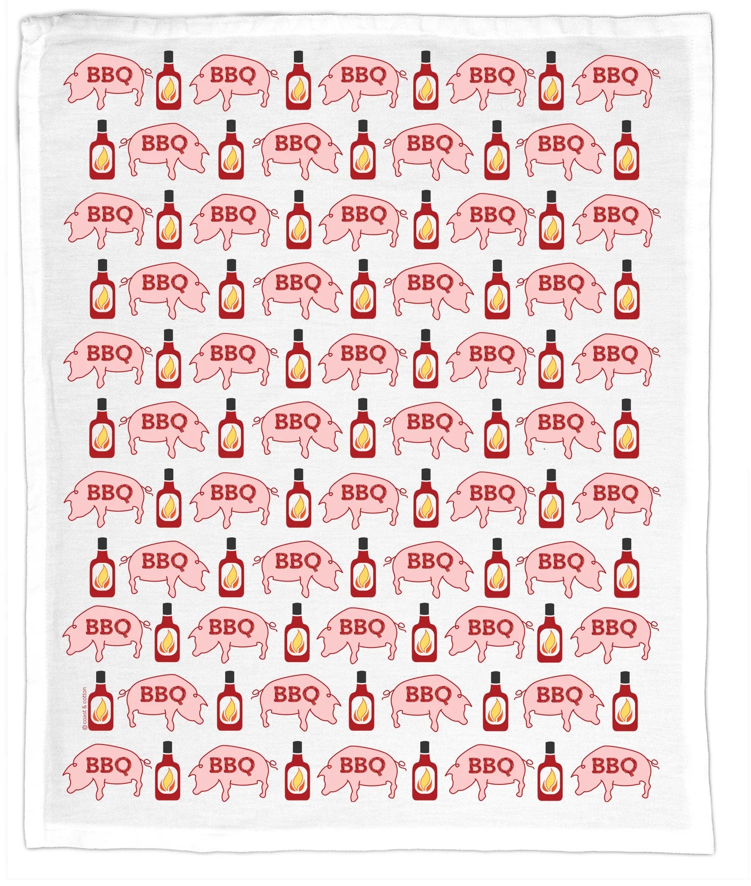 Coast & Cotton BBQ Pigs Hand Towel