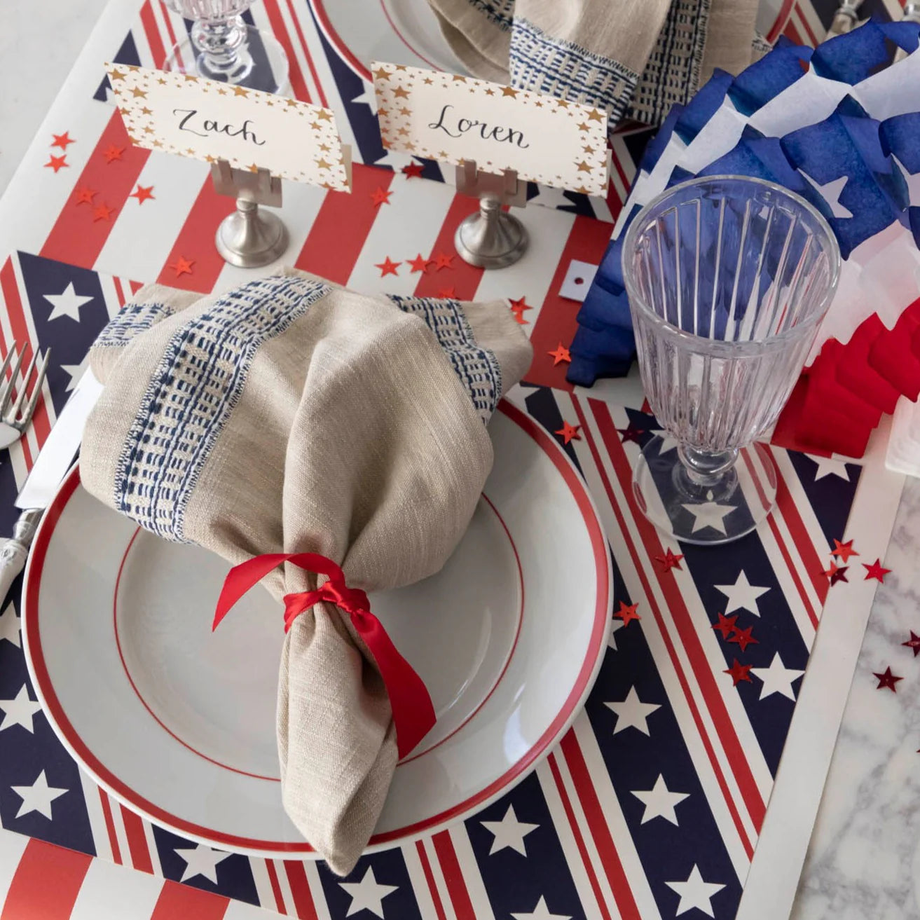 Stars and Stripes Paper Placemats