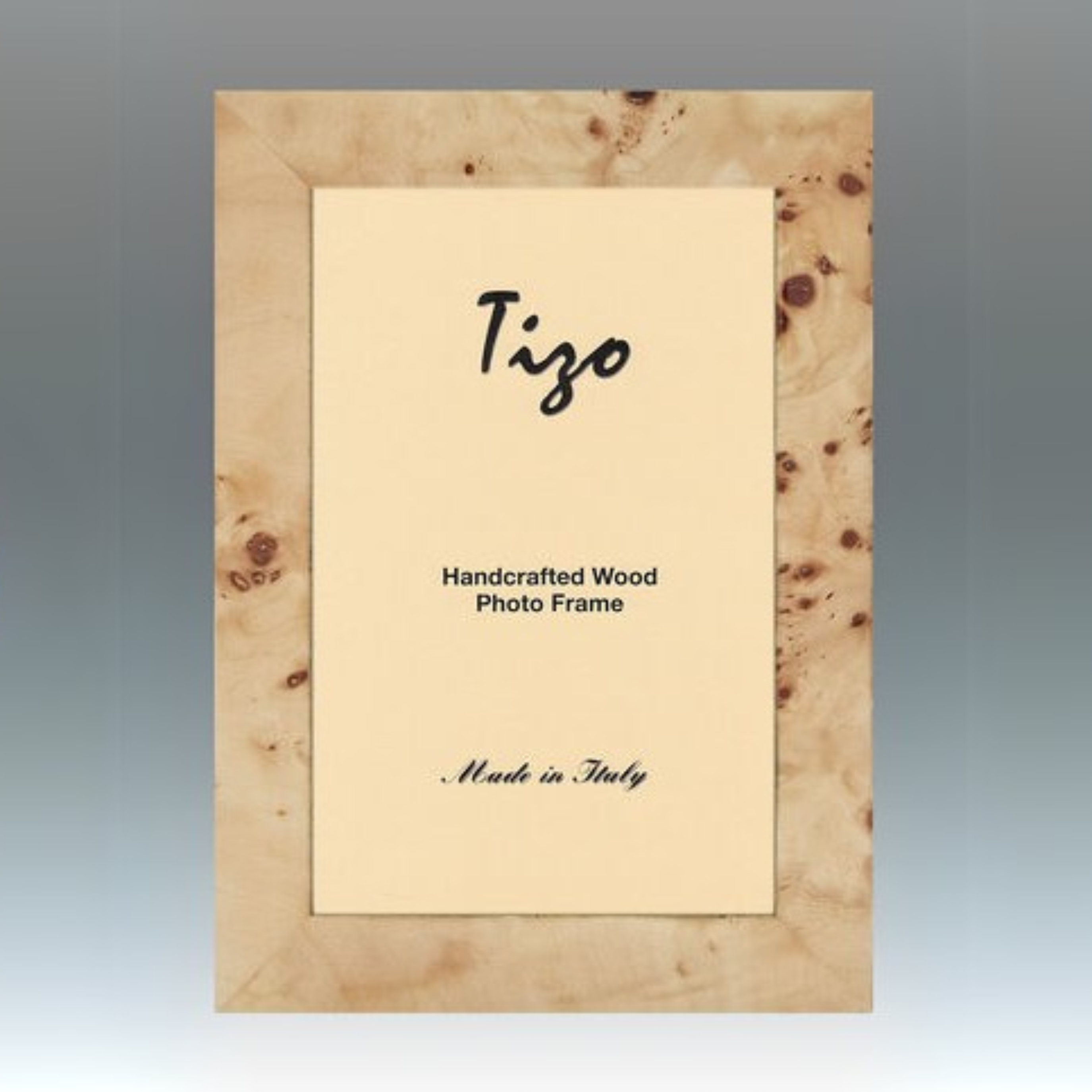 Tizo Burl Pattern Handcrafted Wood Frame - 4x6