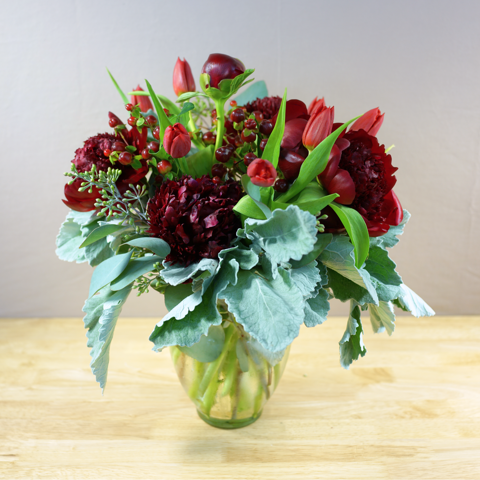 Dutch Tulip & Peony Arrangements - Limited Edition