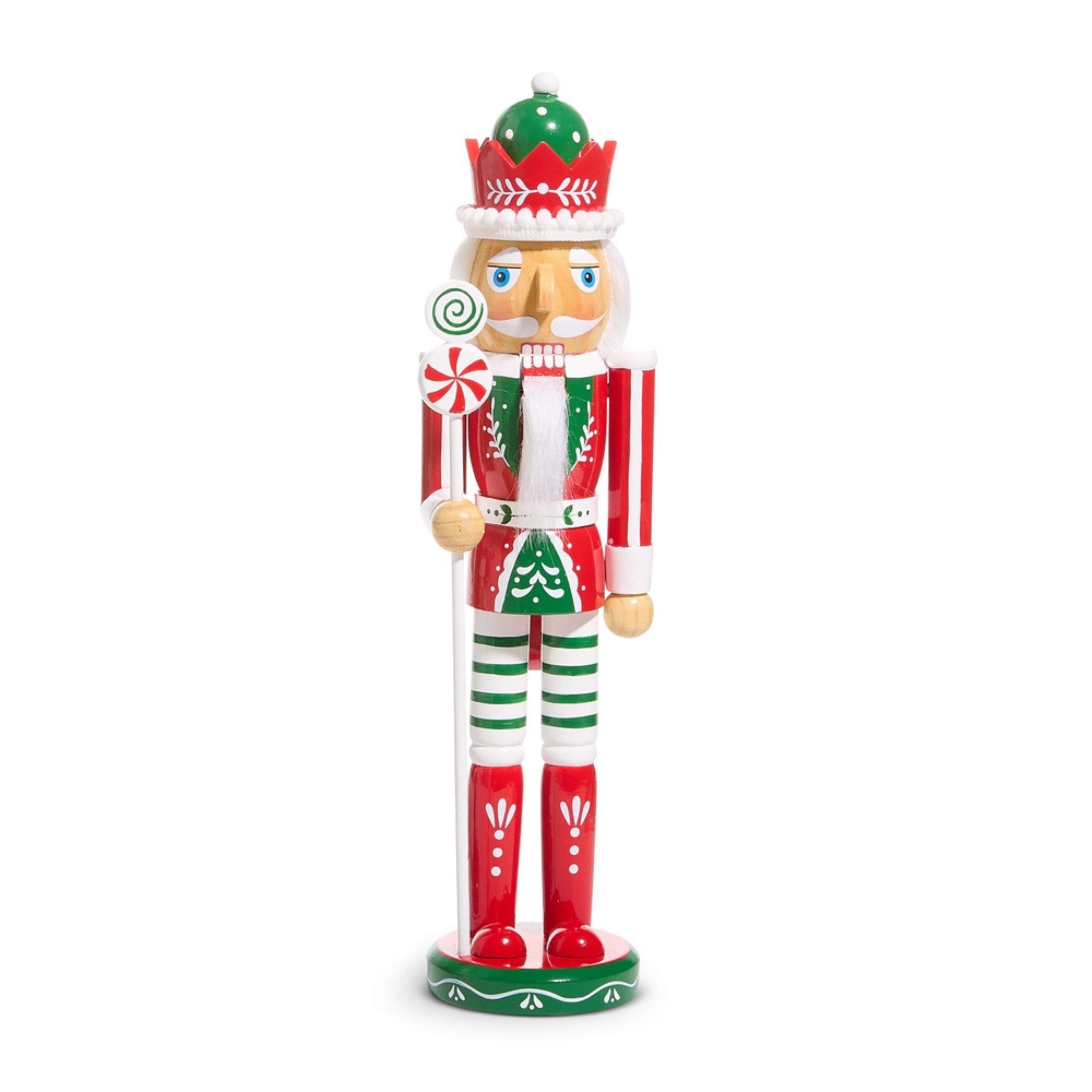 15" Peppermint Nutcracker