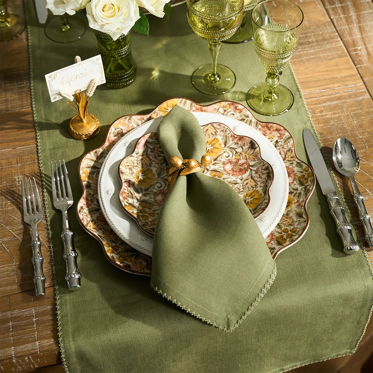 Juliska Berry Scallop Napkin Set of 4