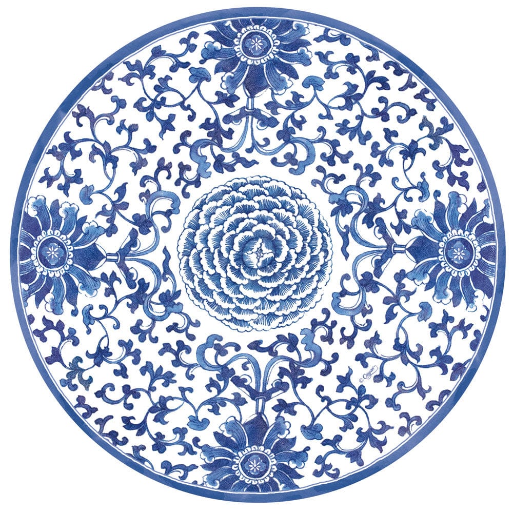 Indigo Garden Blue/White Paper Products
