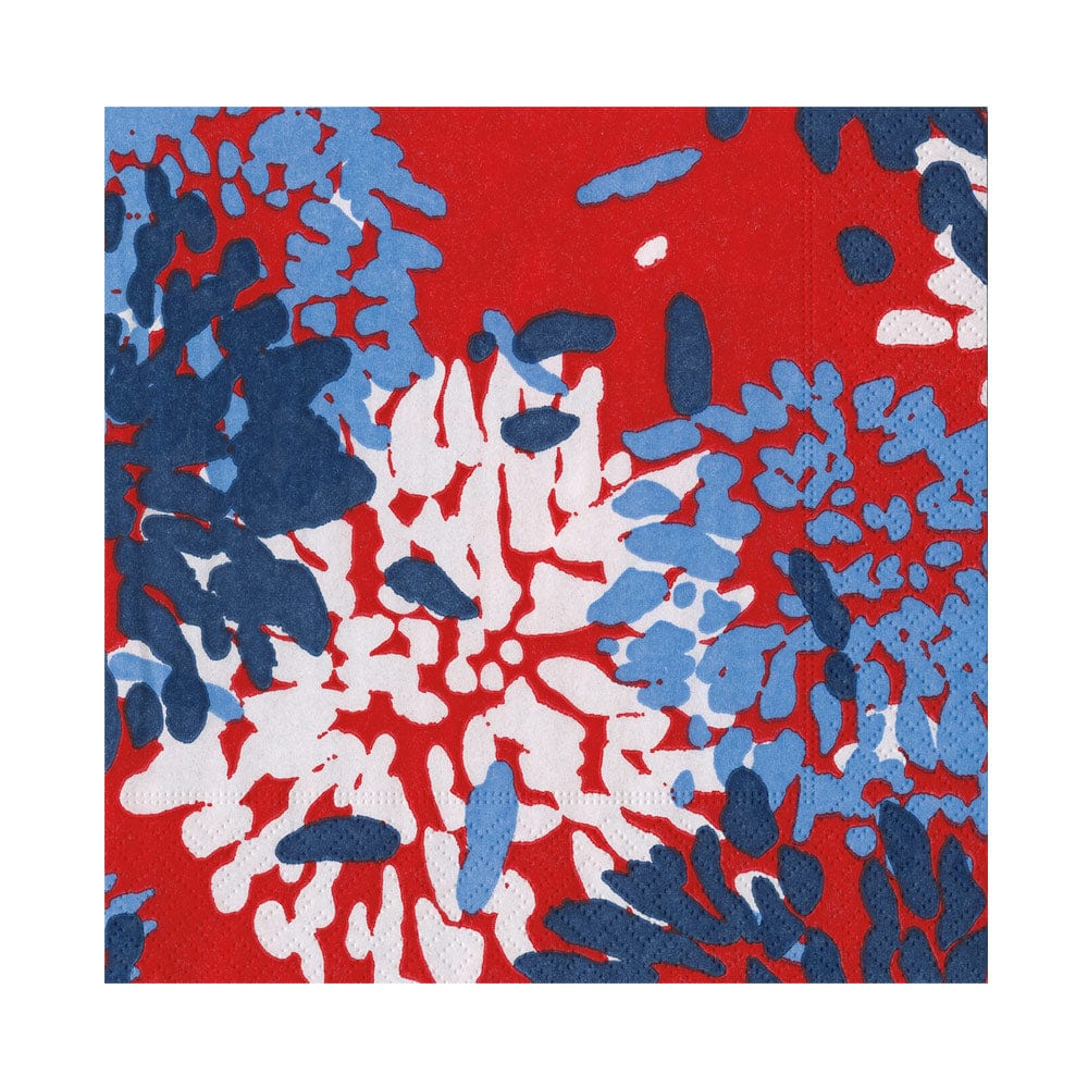 Chrysanthemum Red/White/Blue Napkins