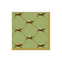 And They're Off! Sage Cocktail Napkin - package of 20