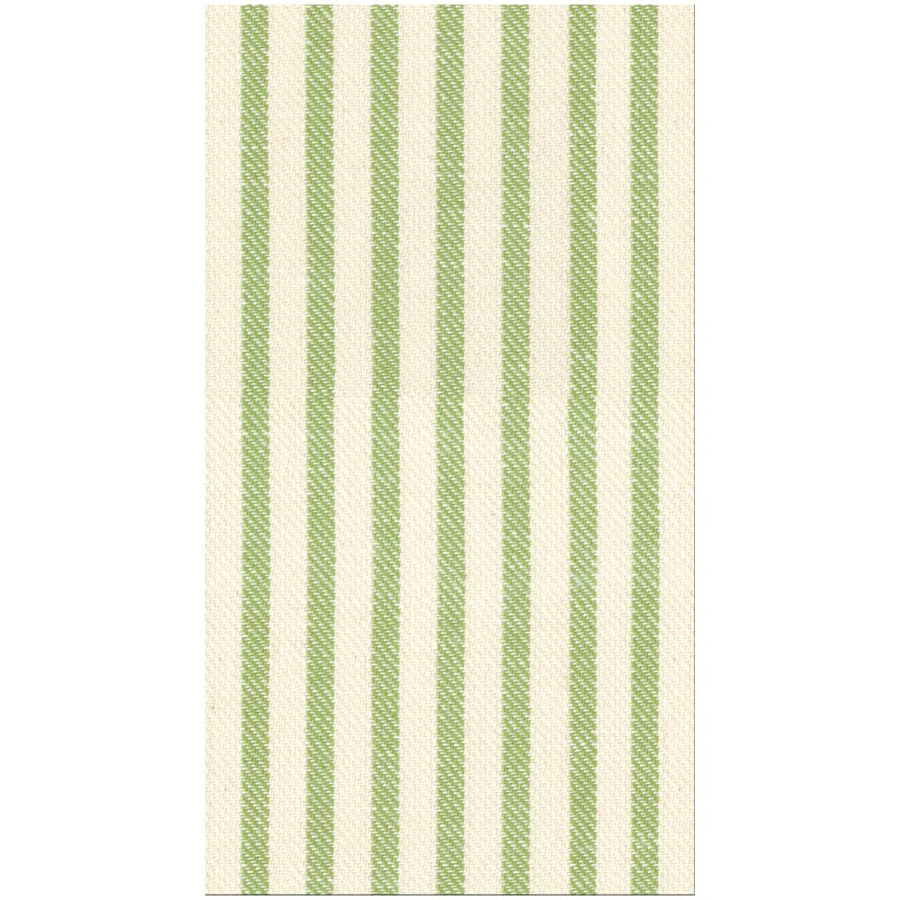 Melograno Stripe Sage-Paper Linen Paper Napkin