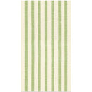 Melograno Stripe Sage-Paper Linen Paper Napkin