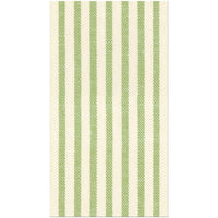 Melograno Stripe Sage-Paper Linen Paper Napkin