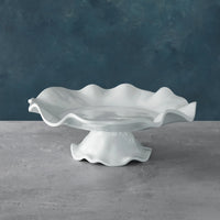Havana Pedestal Cake Plate White