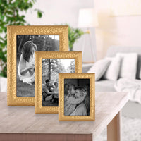 Gold Hammered Frame