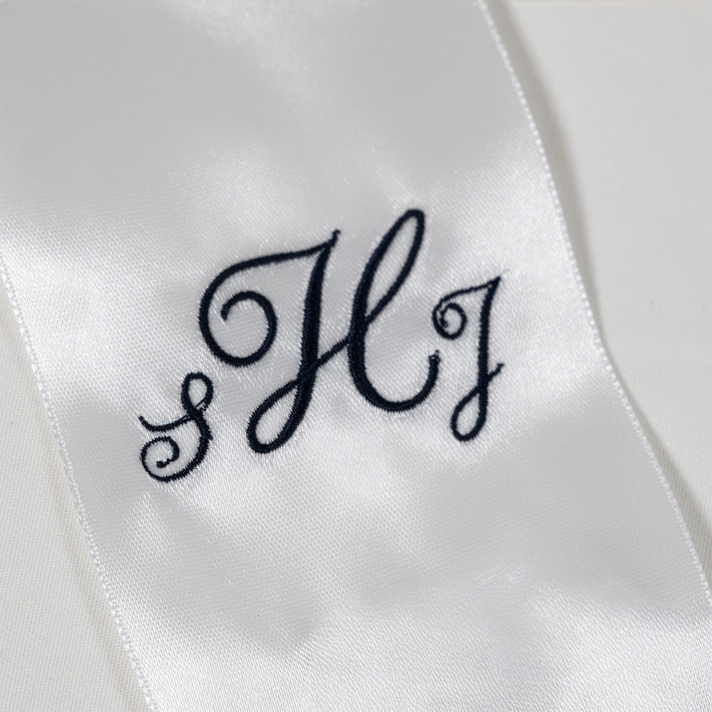 Monogrammed Ribbon for Nosegays