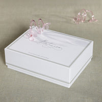 Glass Flower Napkin Rings, Set of 4