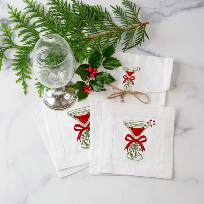 Christmas Cosmo Cocktail Napkin Set