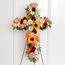 Autumn's Embrace Cross Easel