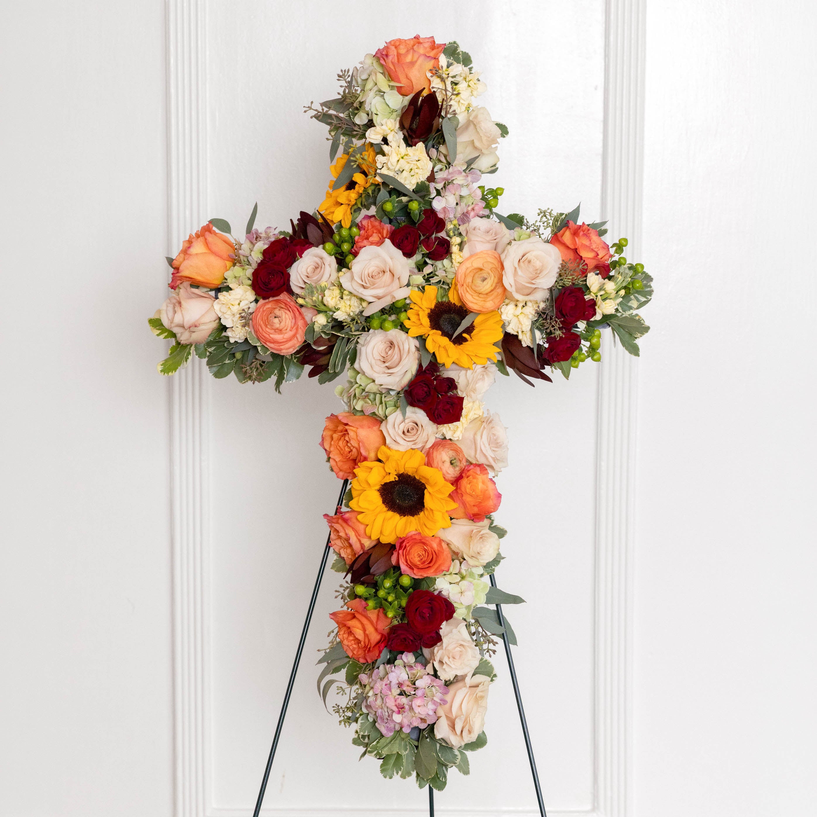 Autumn's Embrace Cross Easel