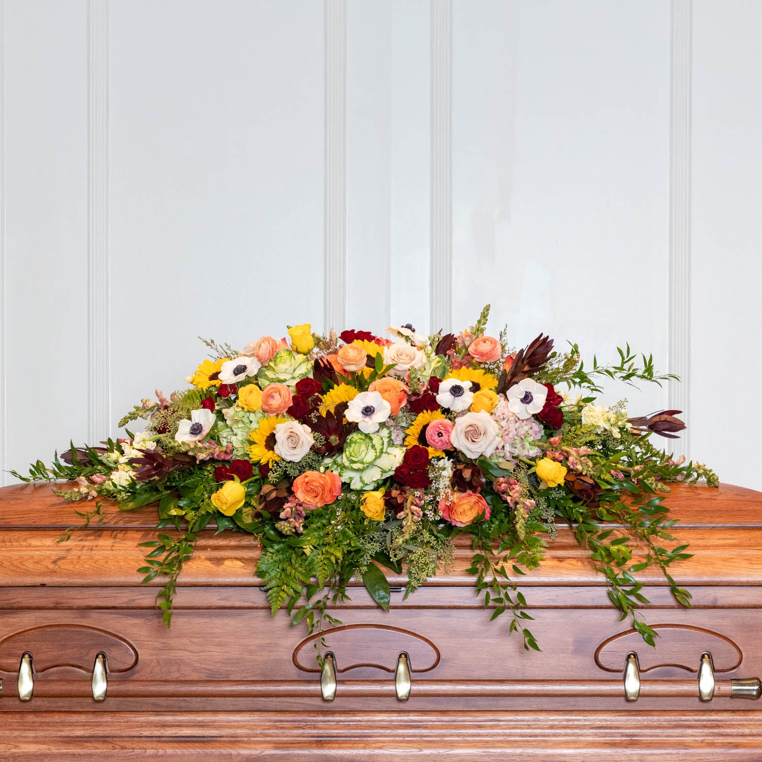 Autumn's Embrace Casket Spray