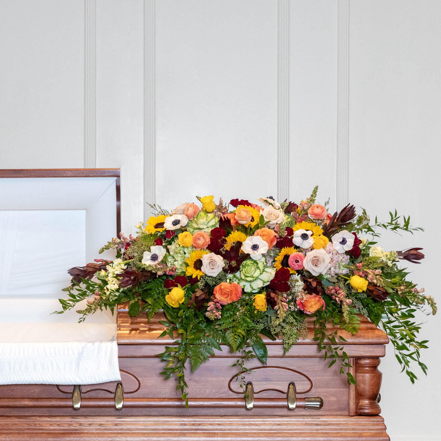 Autumn's Embrace Casket Spray