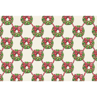 Hester & Cook Holiday Wreath Lattice Paper Placemats