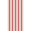 Red Linen Stripe Guest Towels