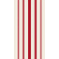 Red Linen Stripe Guest Towels