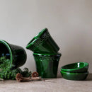 Kobenhavner Glazed Emerald Green Pot by Berg's Potter