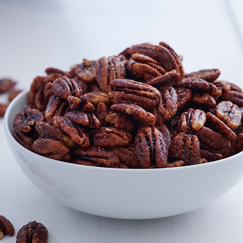 Sweet & Spicy Glazed Pecans