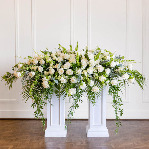 White Elegance Casket Spray