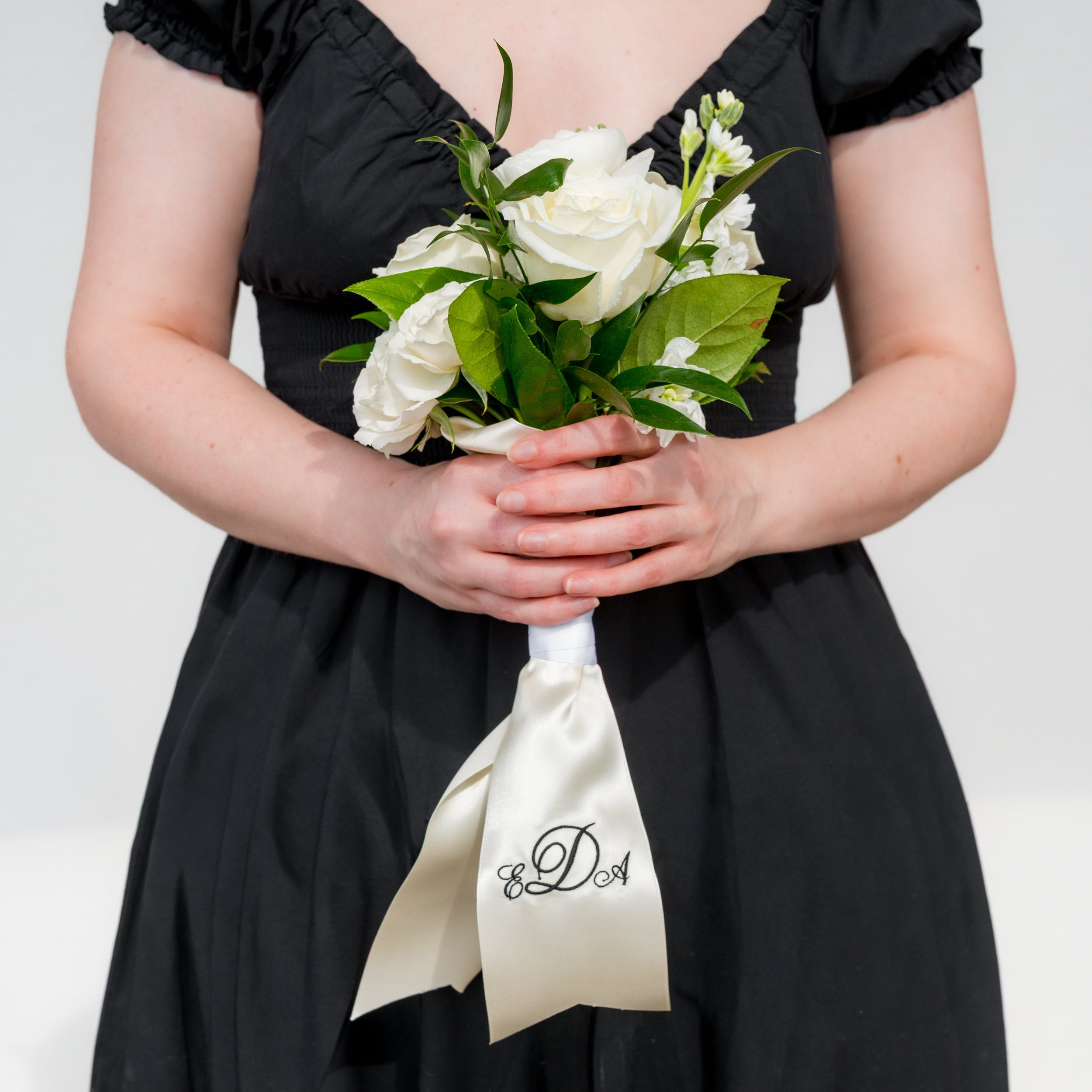 Monogrammed Ribbon for Nosegays