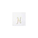 Papersoft Napkins Gold Monogram - 20 Pack