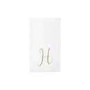Papersoft Napkins Gold Monogram - 20 Pack