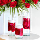 Floating Candle Set - Red Rose Petals