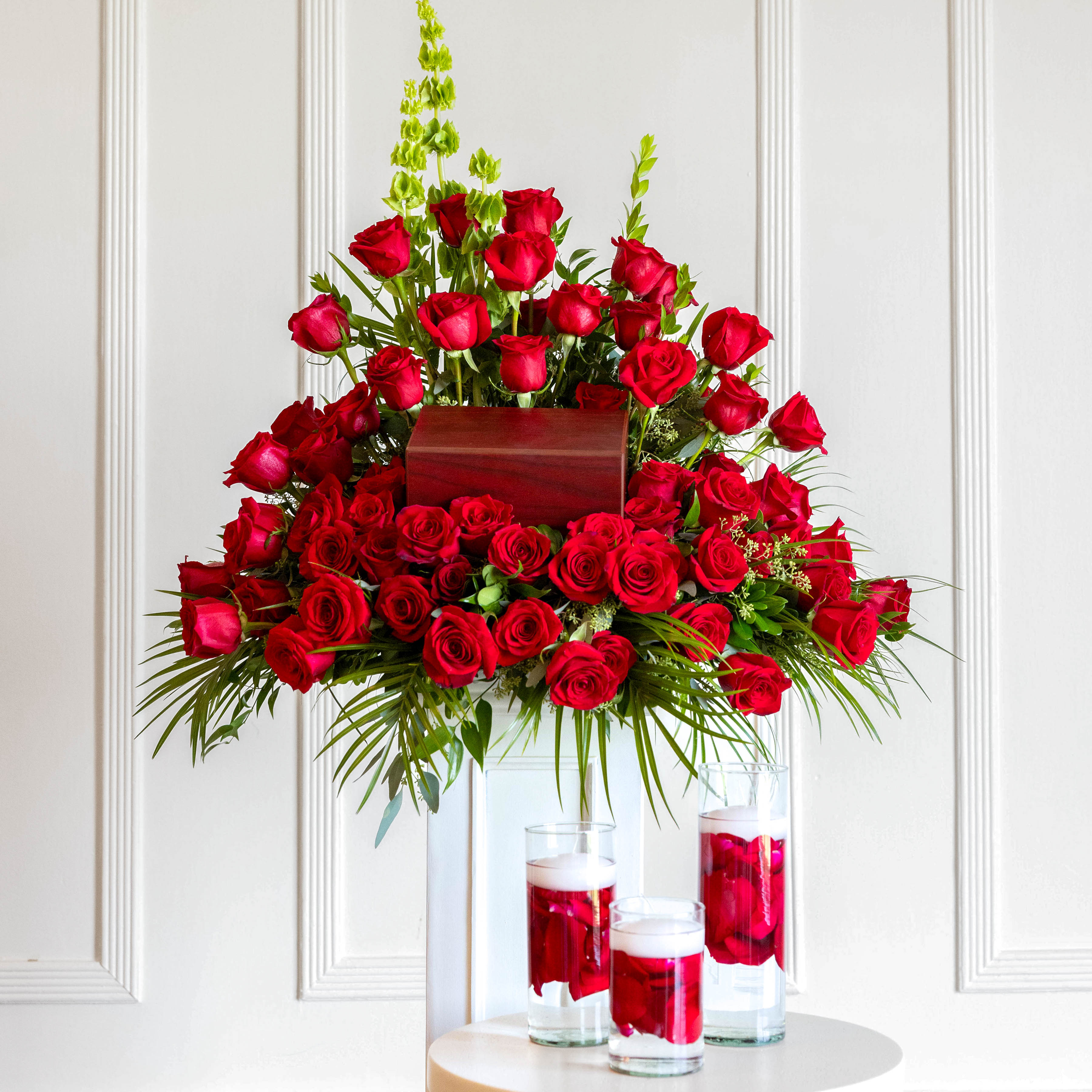 Floating Candle Set - Red Rose Petals