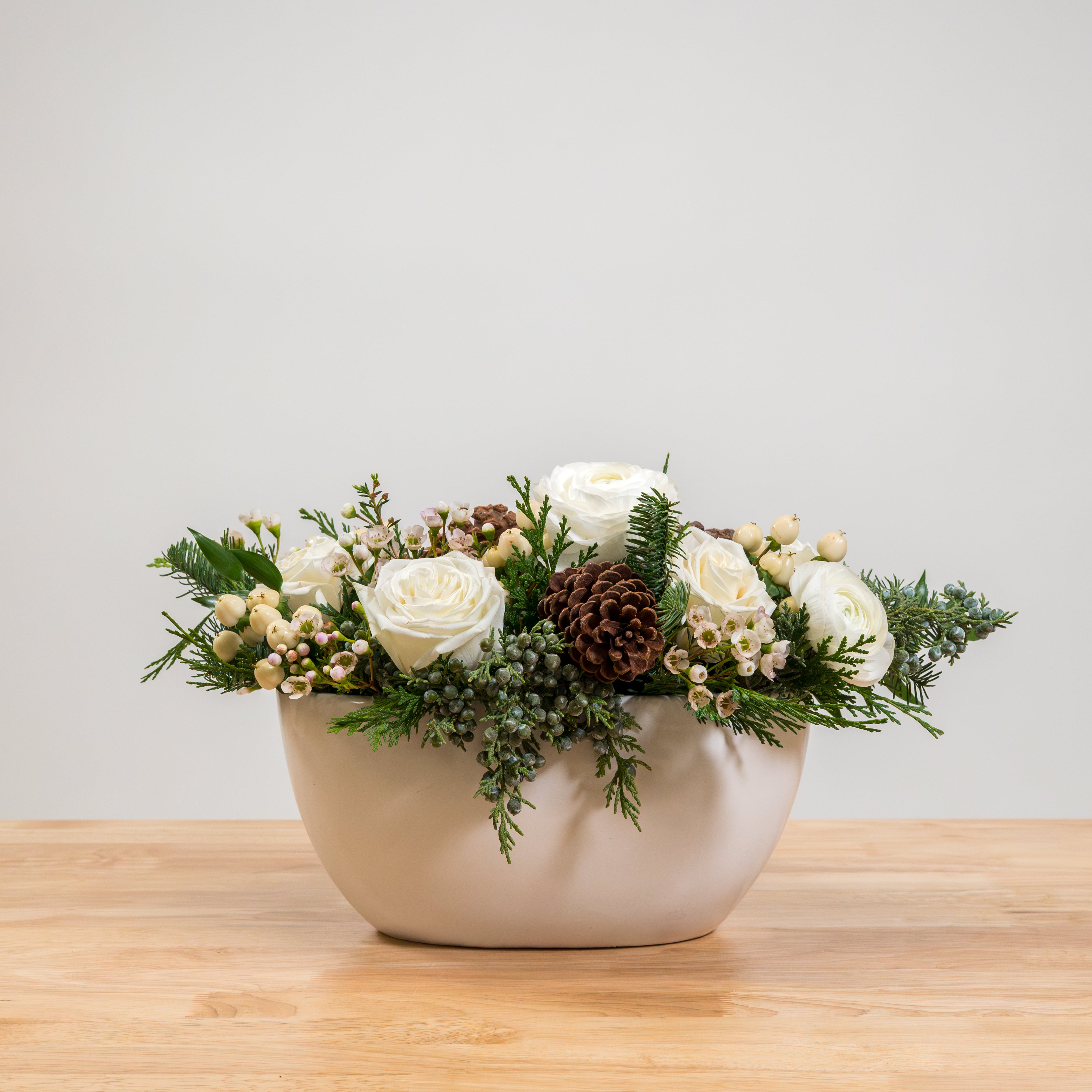 Powdered Pines Centerpiece