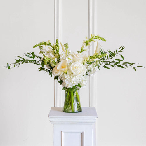 Peaceful Purity Vase Arrangement