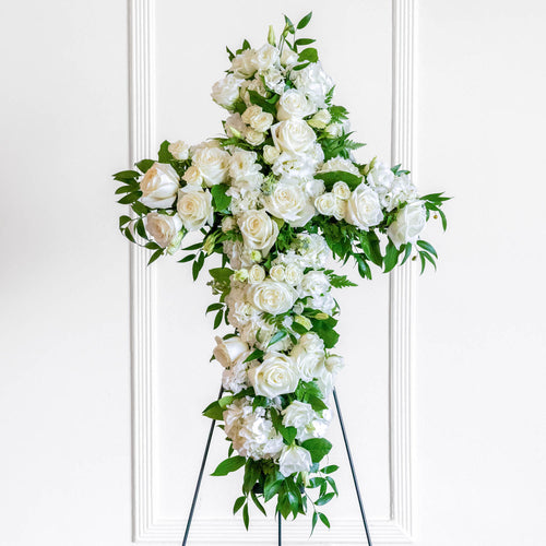 Peaceful Purity Cross Easel