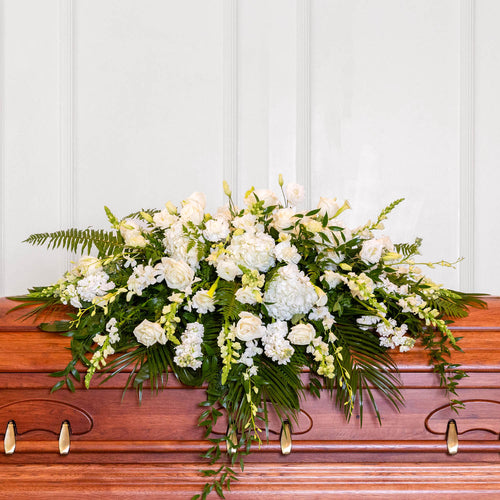 Peaceful Purity Casket Spray