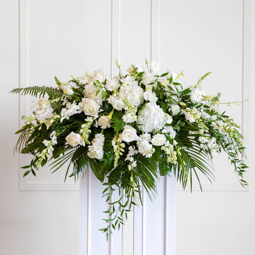 Peaceful Purity Casket Spray
