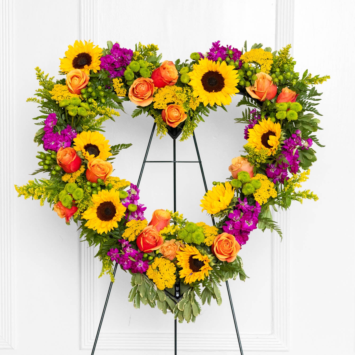 Fields of Remembrance Heart Easel