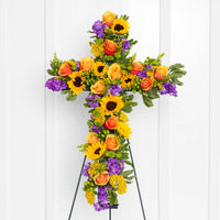 Fields of Remembrance Cross Easel