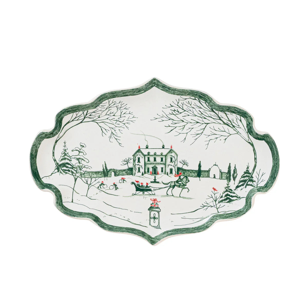 Winter Frolic 7" Tray - Evergreen by Juliska