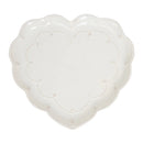 Berry & Thread 15" Heart Platter - Whitewash
