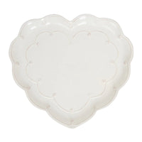 Berry & Thread 15" Heart Platter - Whitewash