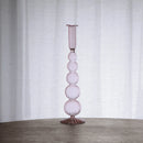 Glass Cambridge Olivia 12" Candlestick Holder - Set of 2 - Pink