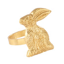 Gold Rabbit Napkin Ring (Set of 4)