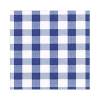Blue Gingham Paper Luncheon Napkins