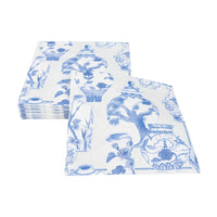 Glazed Porcelain Celadon Paper Linen Luncheon Napkins