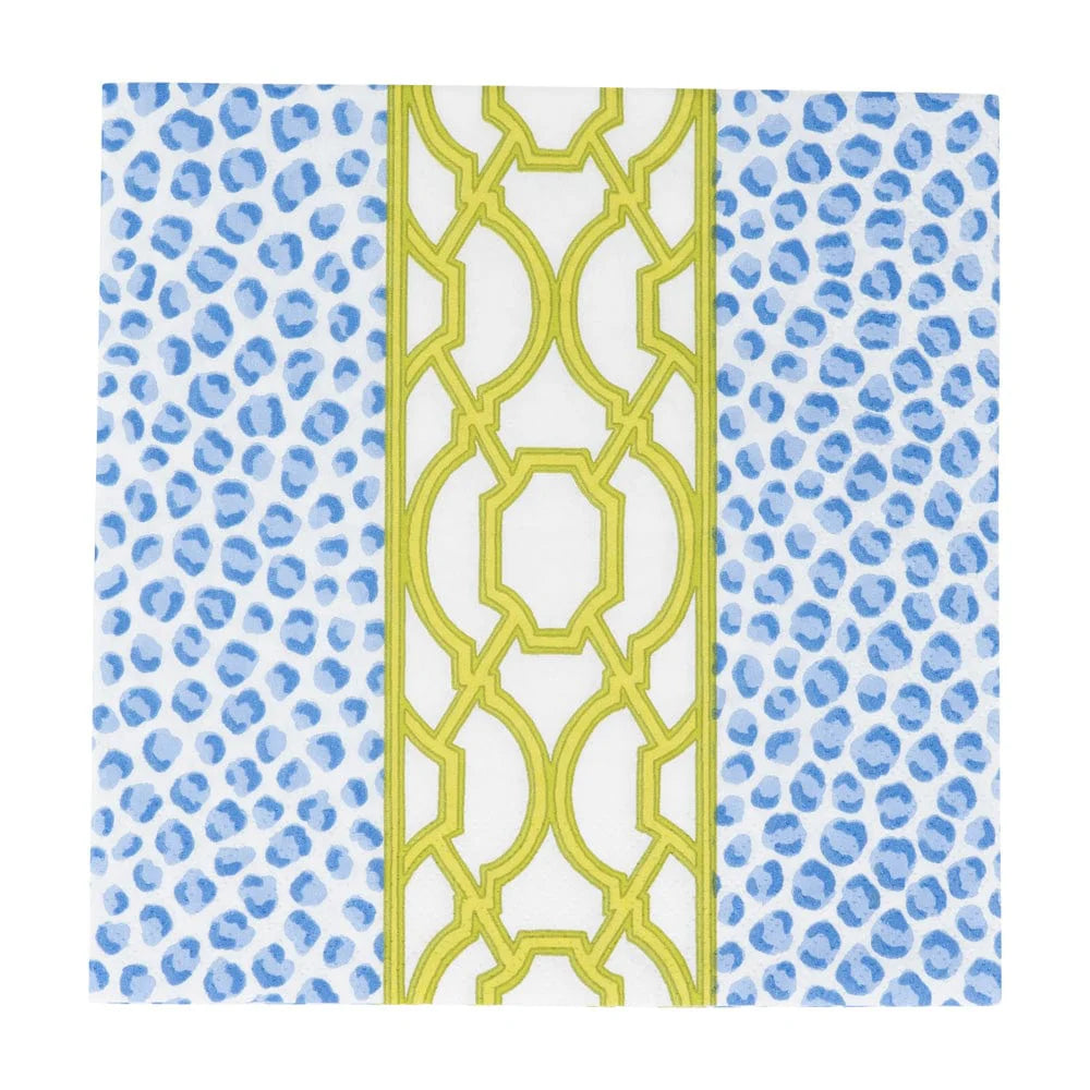 Knots And Spots Blue & Green Luncheon Napkins