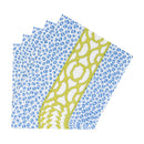 Knots And Spots Blue & Green Luncheon Napkins