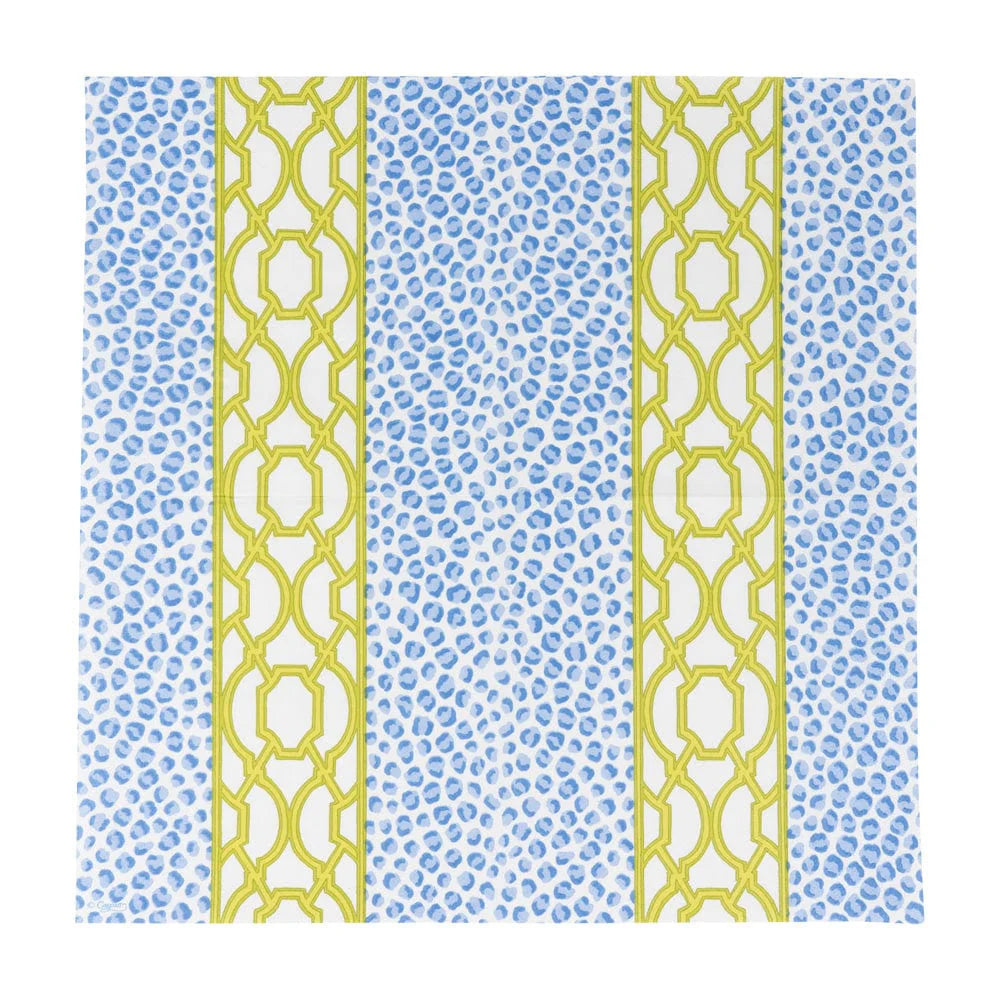 Knots And Spots Blue & Green Luncheon Napkins
